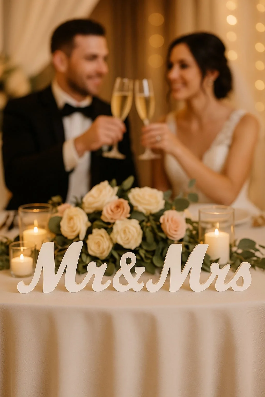 Mr. & Mrs. Wedding Table Sign