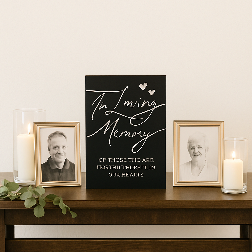 In Loving Memory Sign