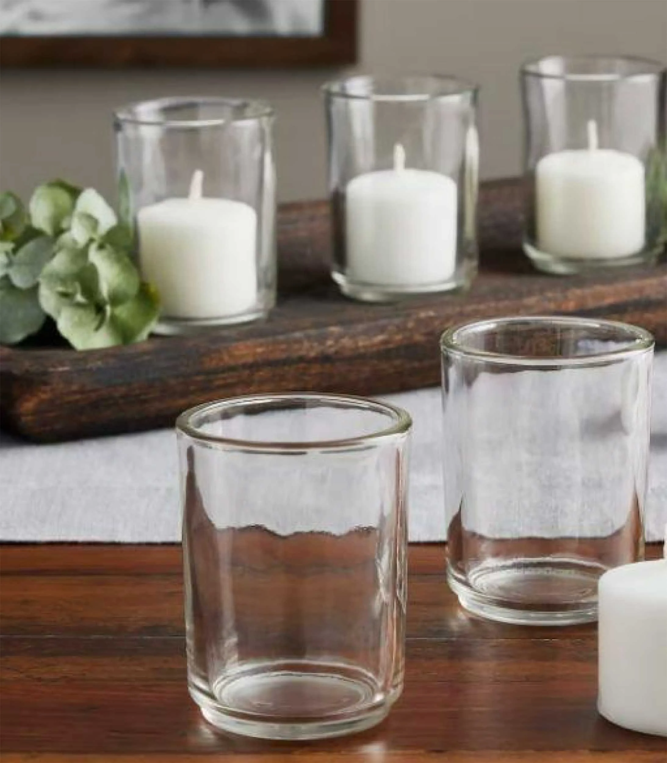 Clear Glass Votive Candle Holders