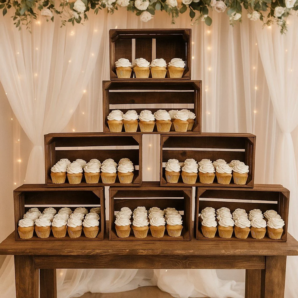 Rustic Wooden Display Crates