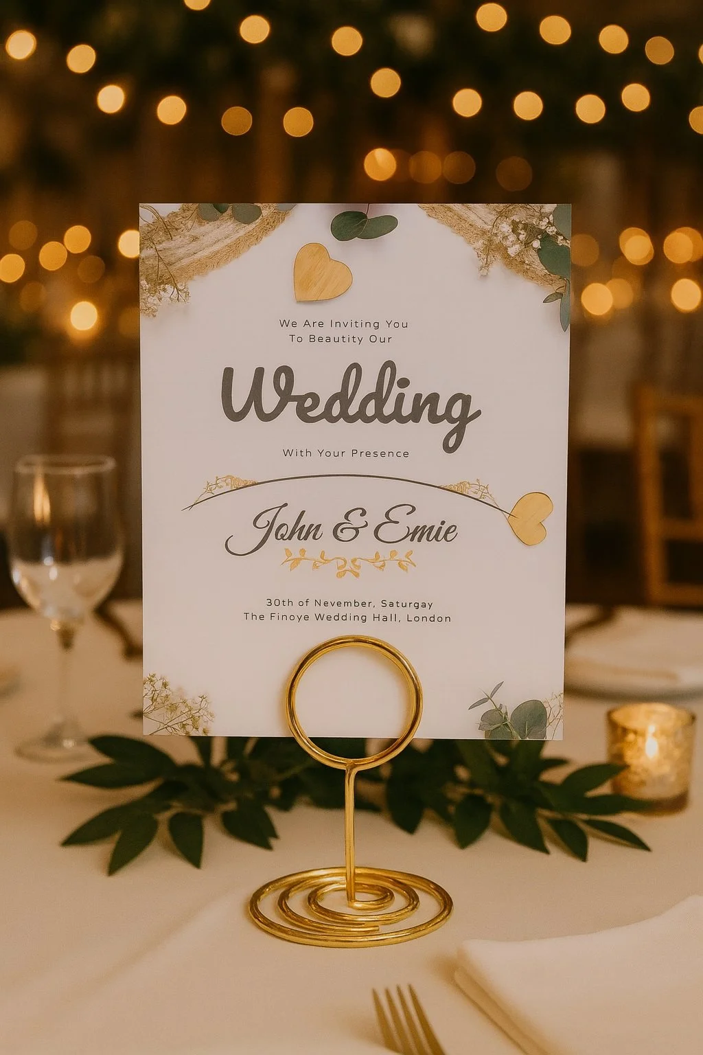 Table Card/Photo Holder