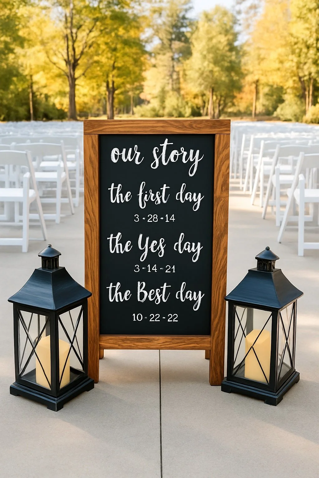 Rustic Sandwich Board Sign