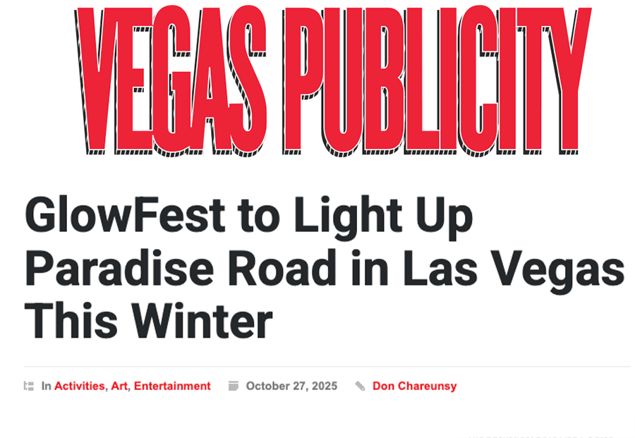 GlowFest to Light Up Paradise Road in Las Vegas This Winter
