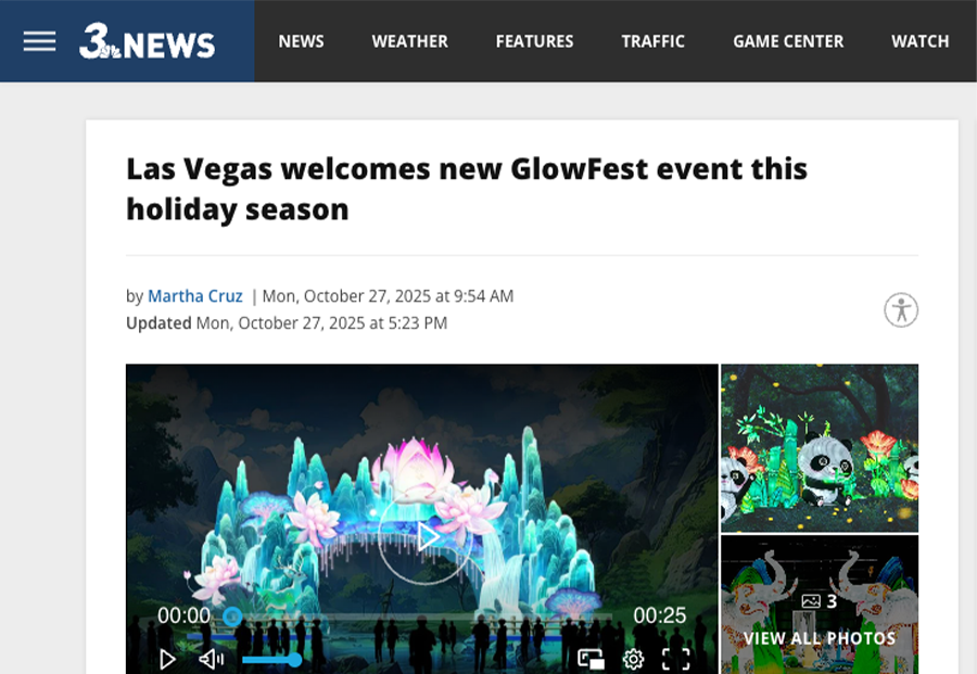 Las Vegas welcomes new GlowFest event this holiday season