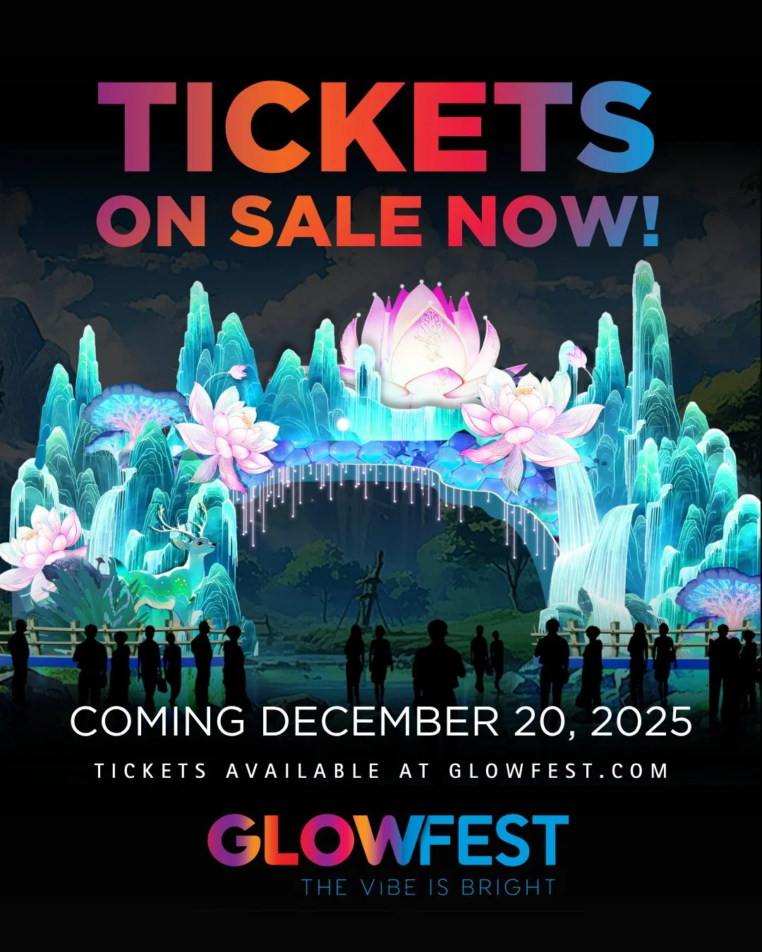 The wait is over&hellip; tickets are here! 🎉 And, locals, you get an extra treat.  Recieve 50% off for the first three dates of GlowFest. Grab your tickets and start planning the fun!⁠
⁠
Visit the 🔗 in bio to secure your tickets.