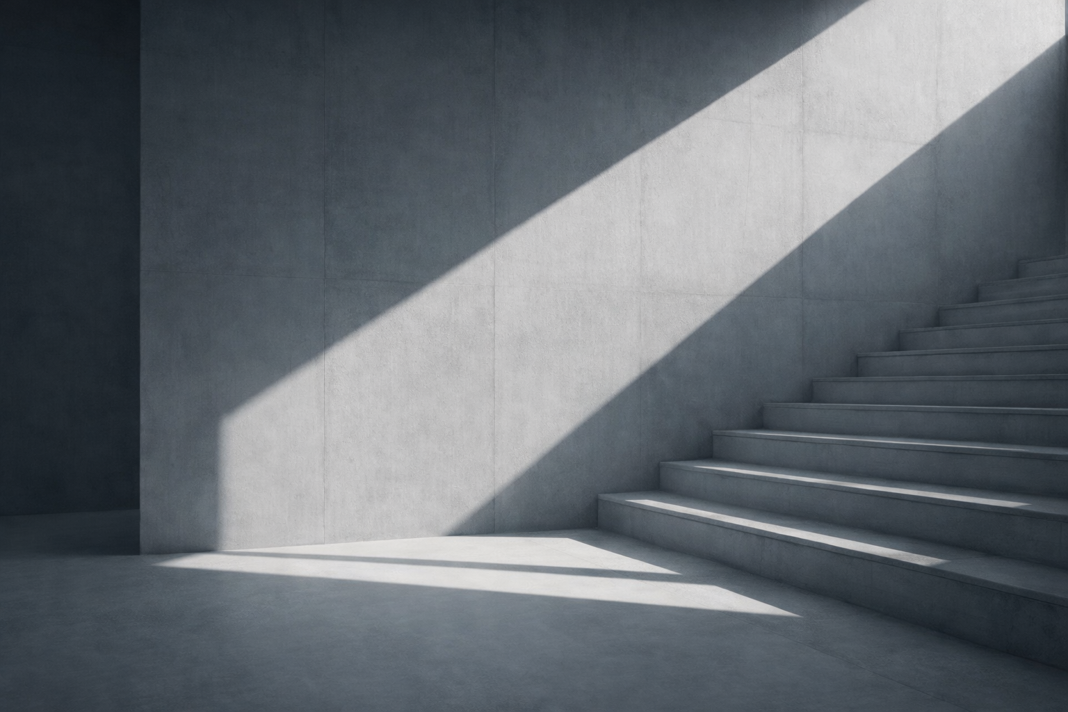 Minimal architectural staircase symbolising step-by-step brand positioning and structured growth strategy by Noverra Atelier