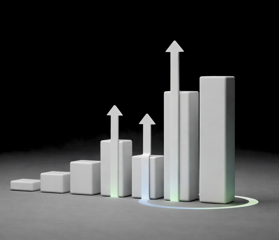Strategic growth visual representing structured content systems and authority building for modern brands by Noverra Atelier