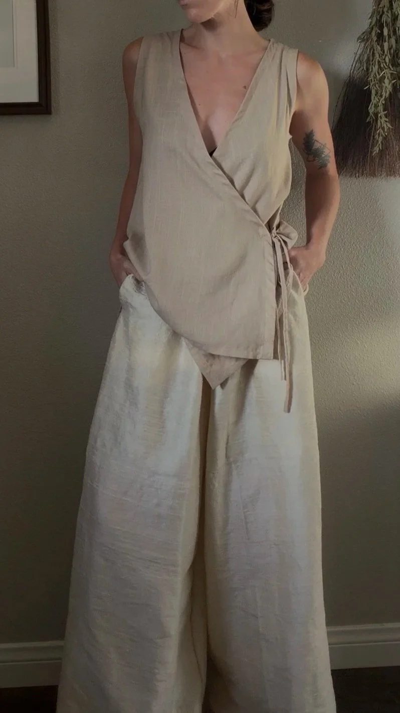 The Shoreline Pant | 100% Silk