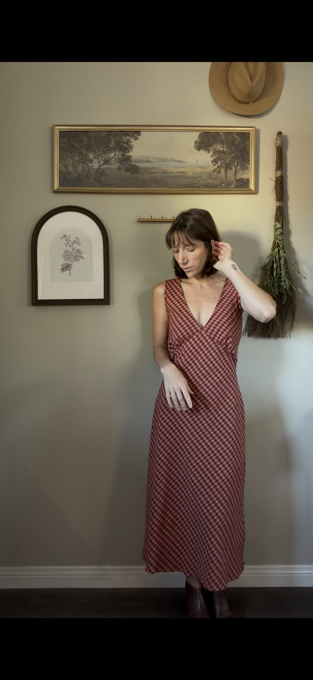 The Hope Ranch Dress | Black & White Gingham