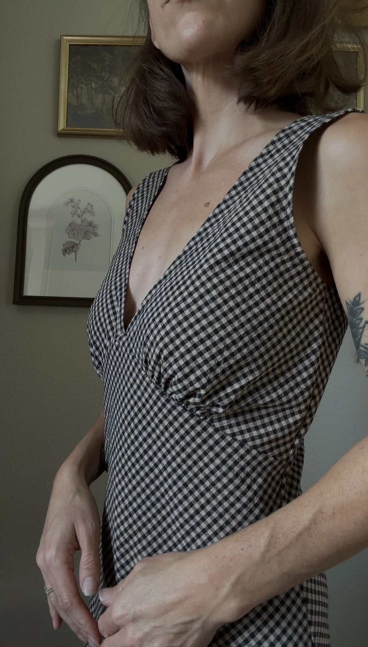 The Hope Ranch Dress | Black & White Gingham
