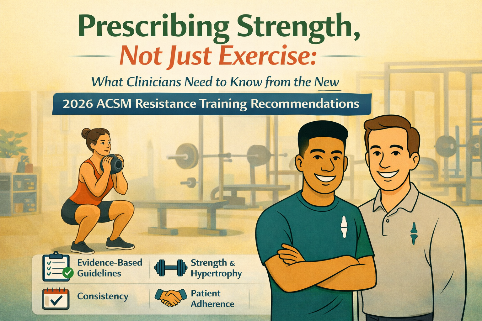 Prescribing Strength, Not Just Exercise: What Clinicians Need to Know from the New 2026 ACSM Resistance Training Recommendations