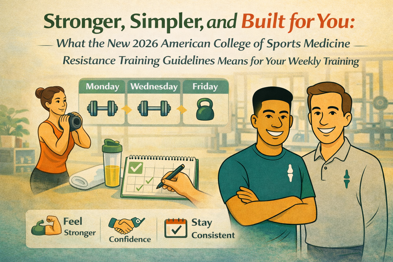 Stronger, Simpler, and Built for You: What the New 2026 American College of Sports Medicine Resistance Training Guidelines Means for Your Weekly Training