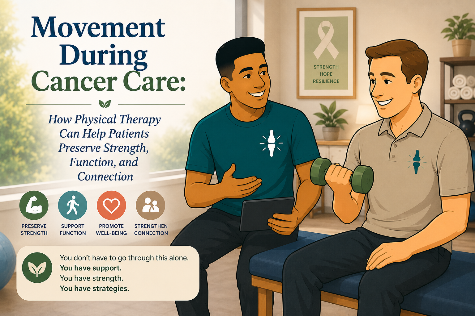 Movement During Cancer Care: How Physical Therapy Can Help Patients Preserve Strength, Function, and Connection