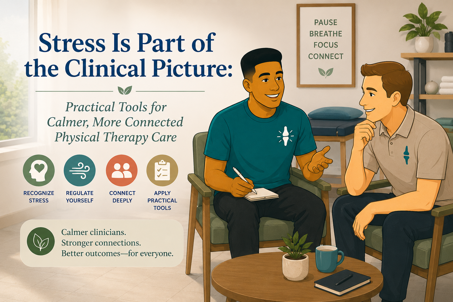 Stress Is Part of the Clinical Picture: Practical Tools for Calmer, More Connected Physical Therapy Care