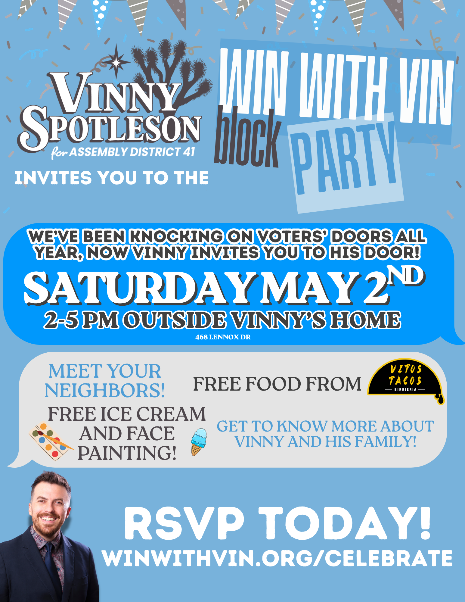 Vinny's Campaign Block Party!