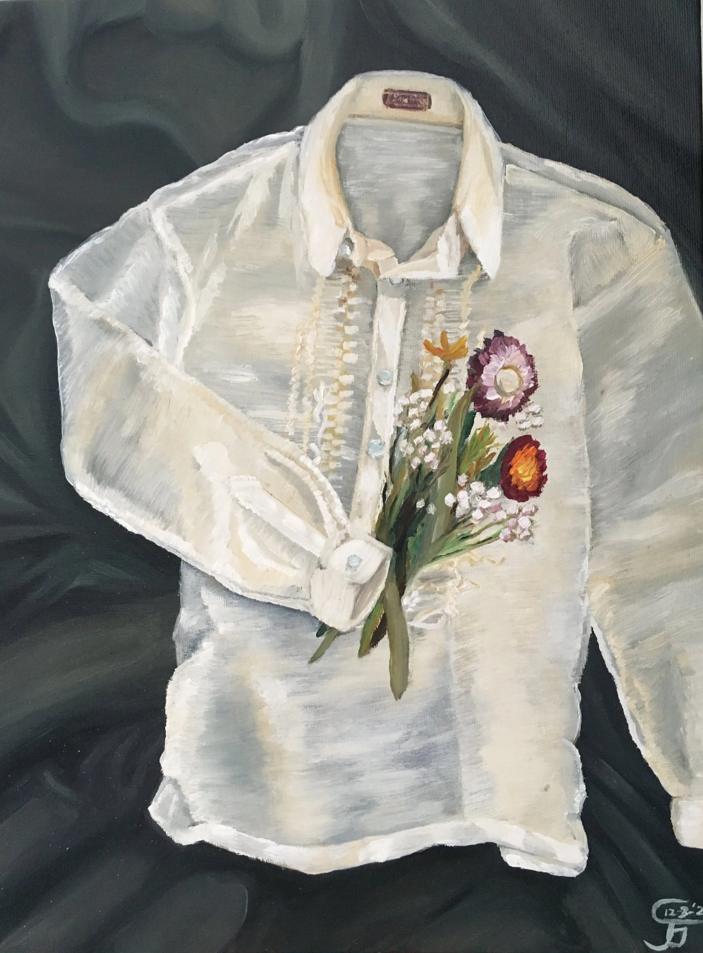 "Barong Tagalog",
Oil on 16x20" Canvas,
December 2021,
Still Life Course