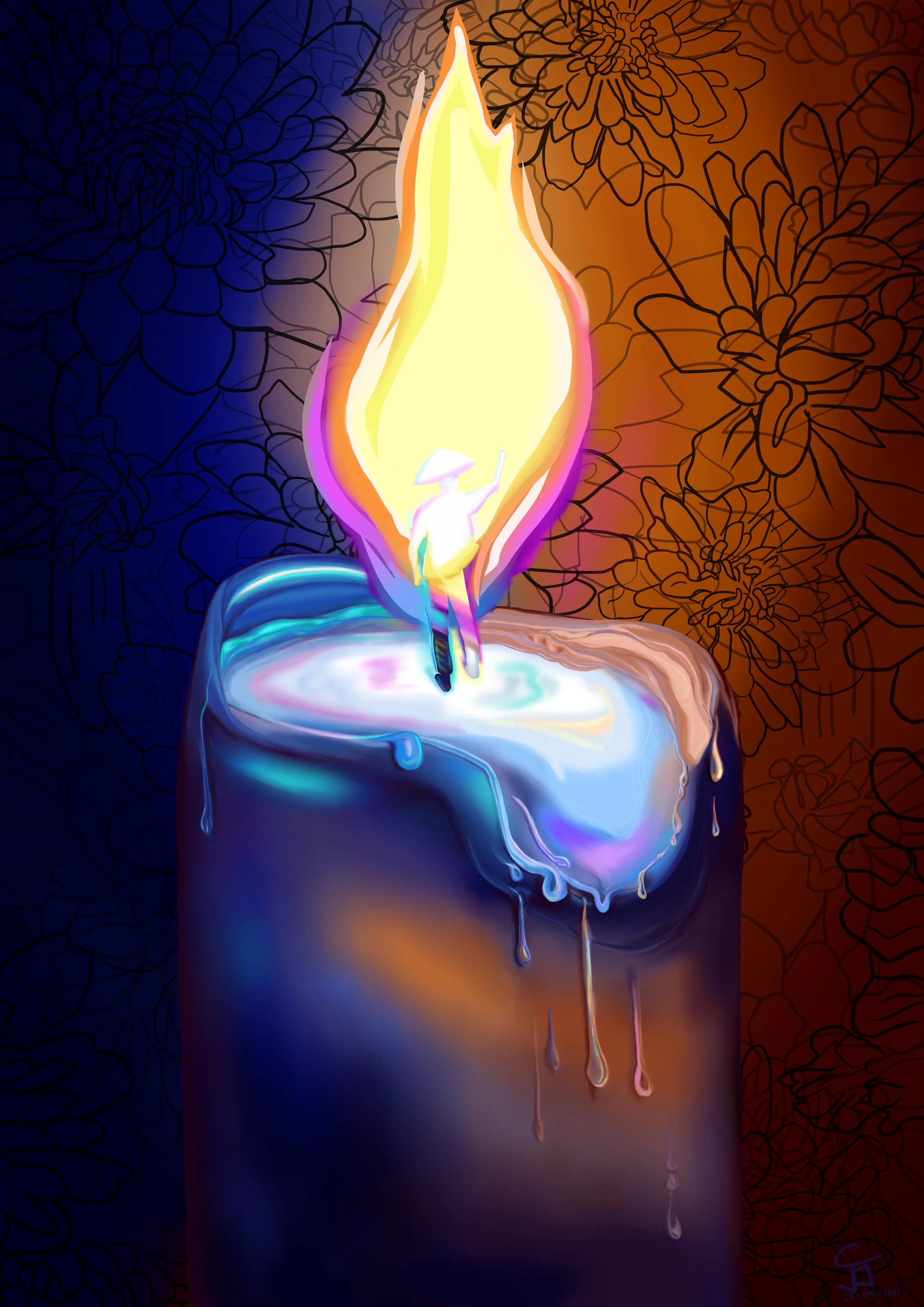 "Alab ng Kaluluwa",
Digital Art,
September 2021, National Students Arts Competition for Shell