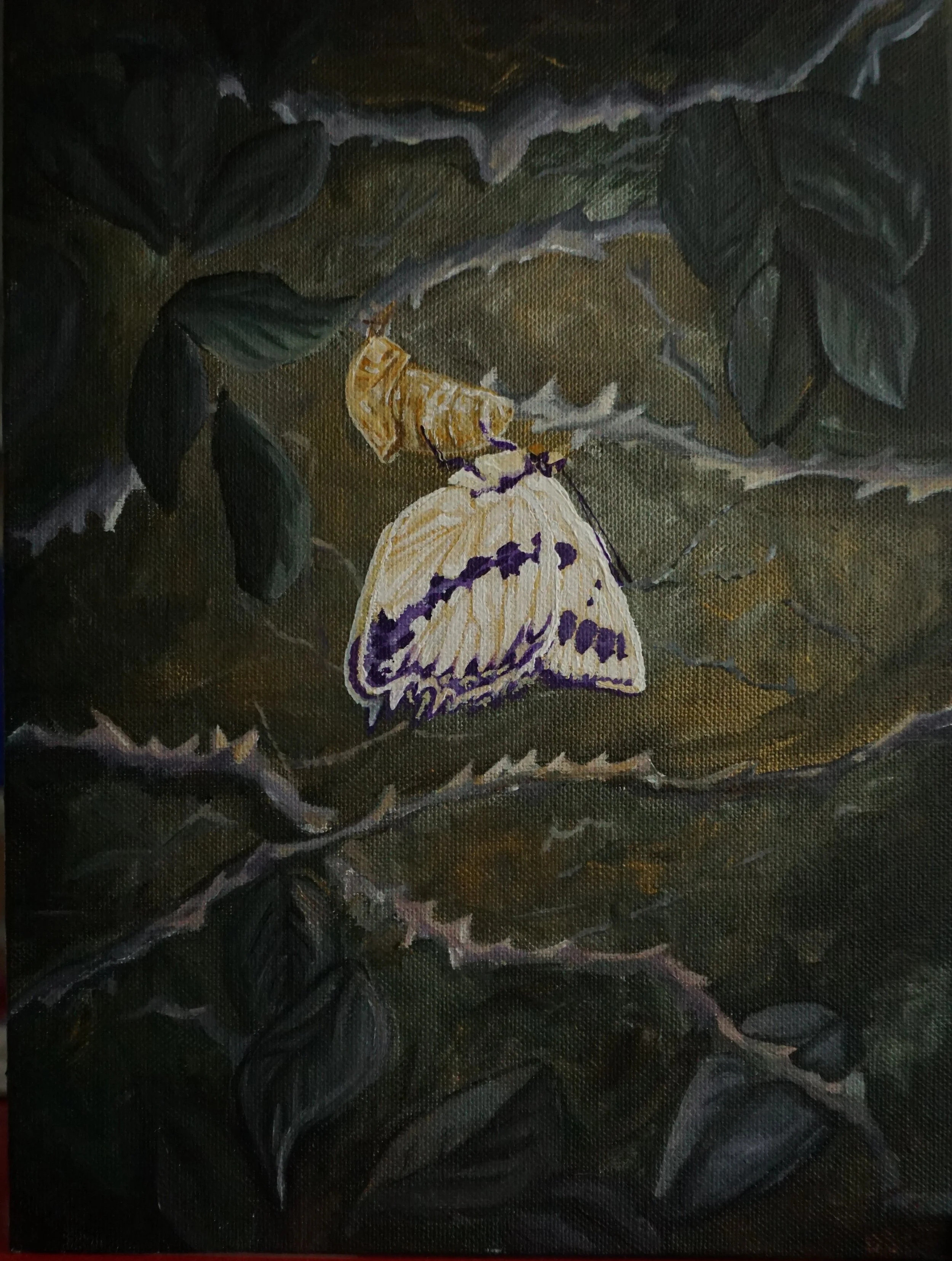 "Pureness of Growth",
Acrylic on 16x20" Canvas Panel,
August 2022,
Sacred Art Course