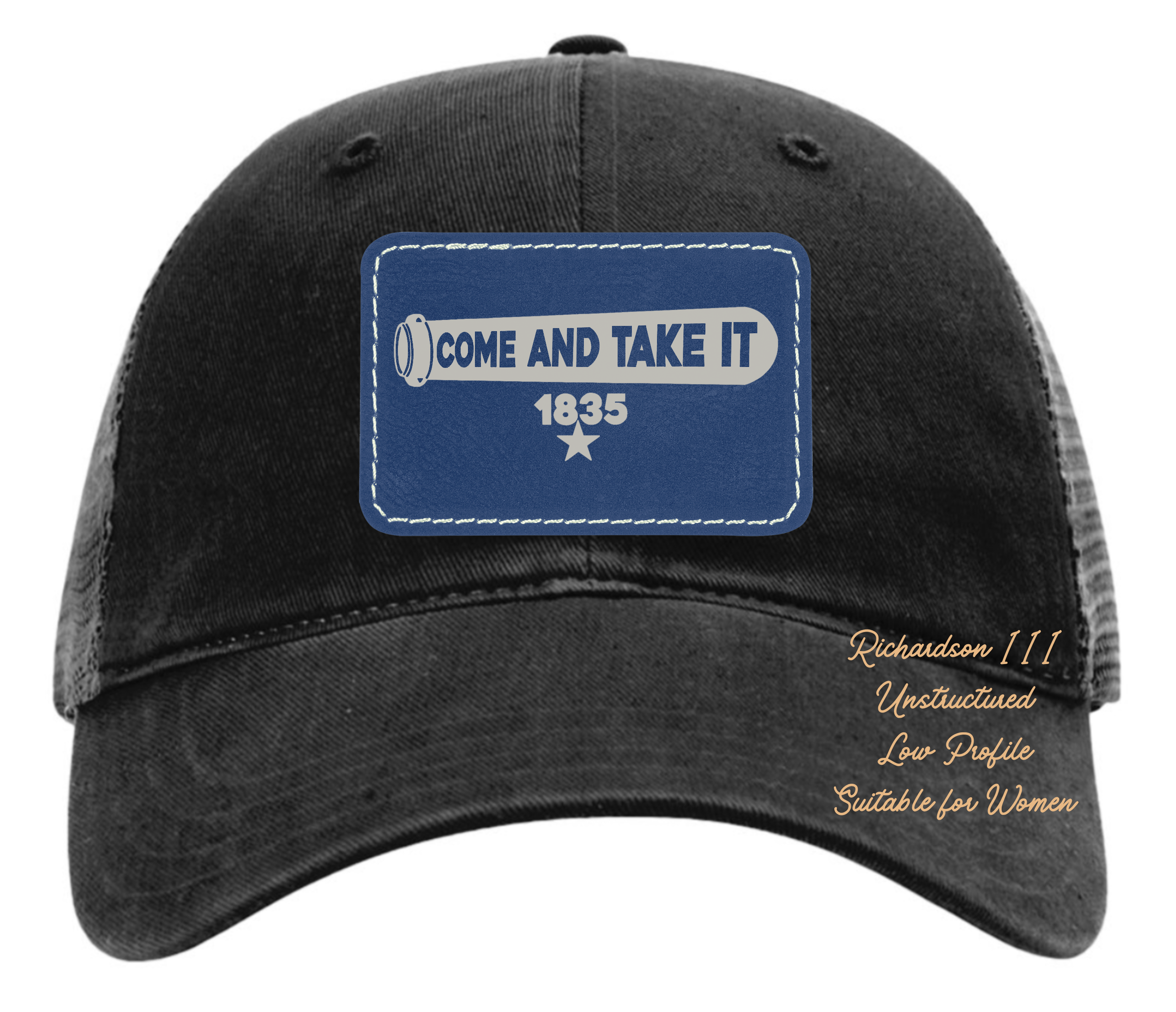 Richardson 111 black hat come and take it original design