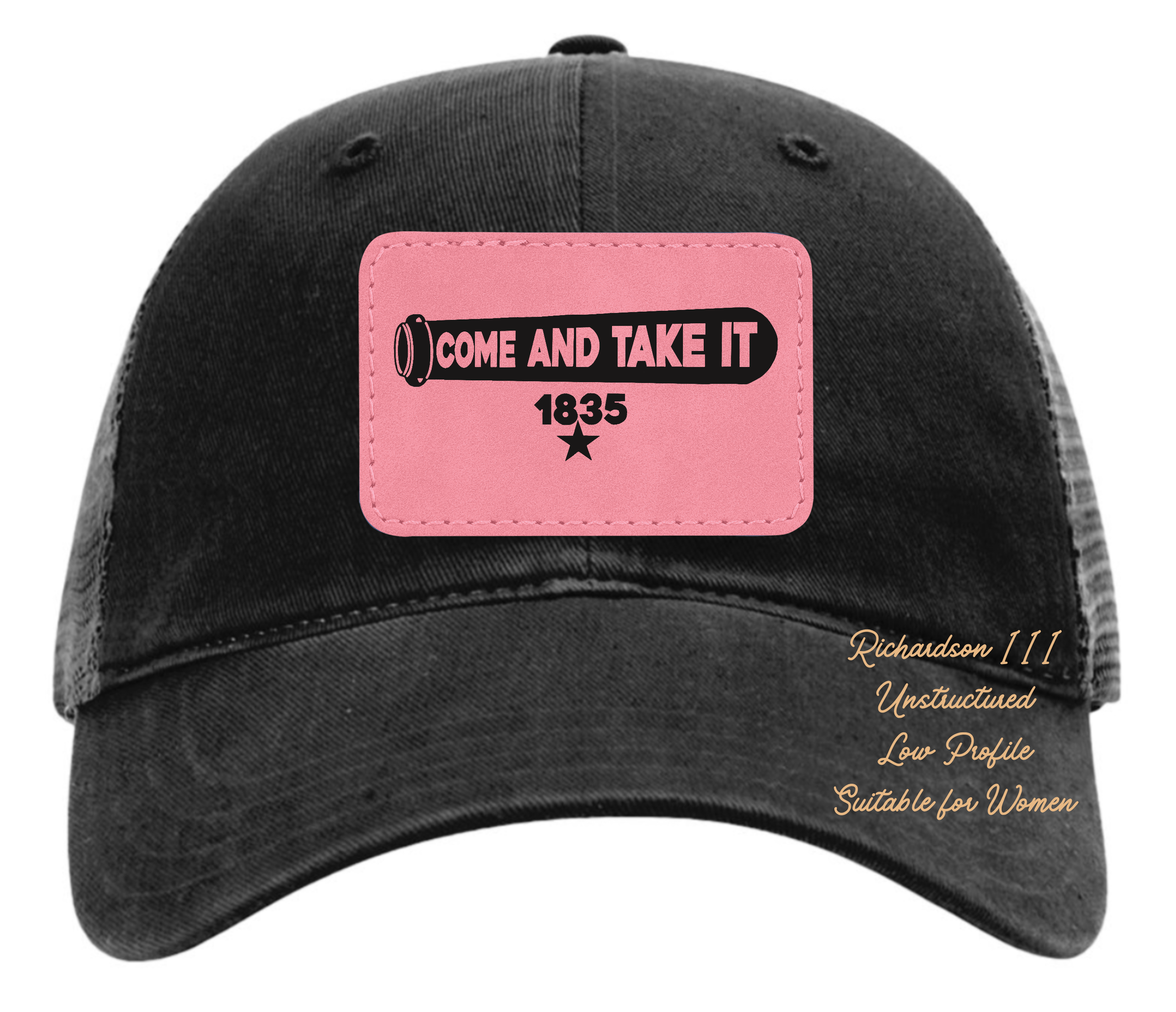 Richardson 111 black hat come and take it original design