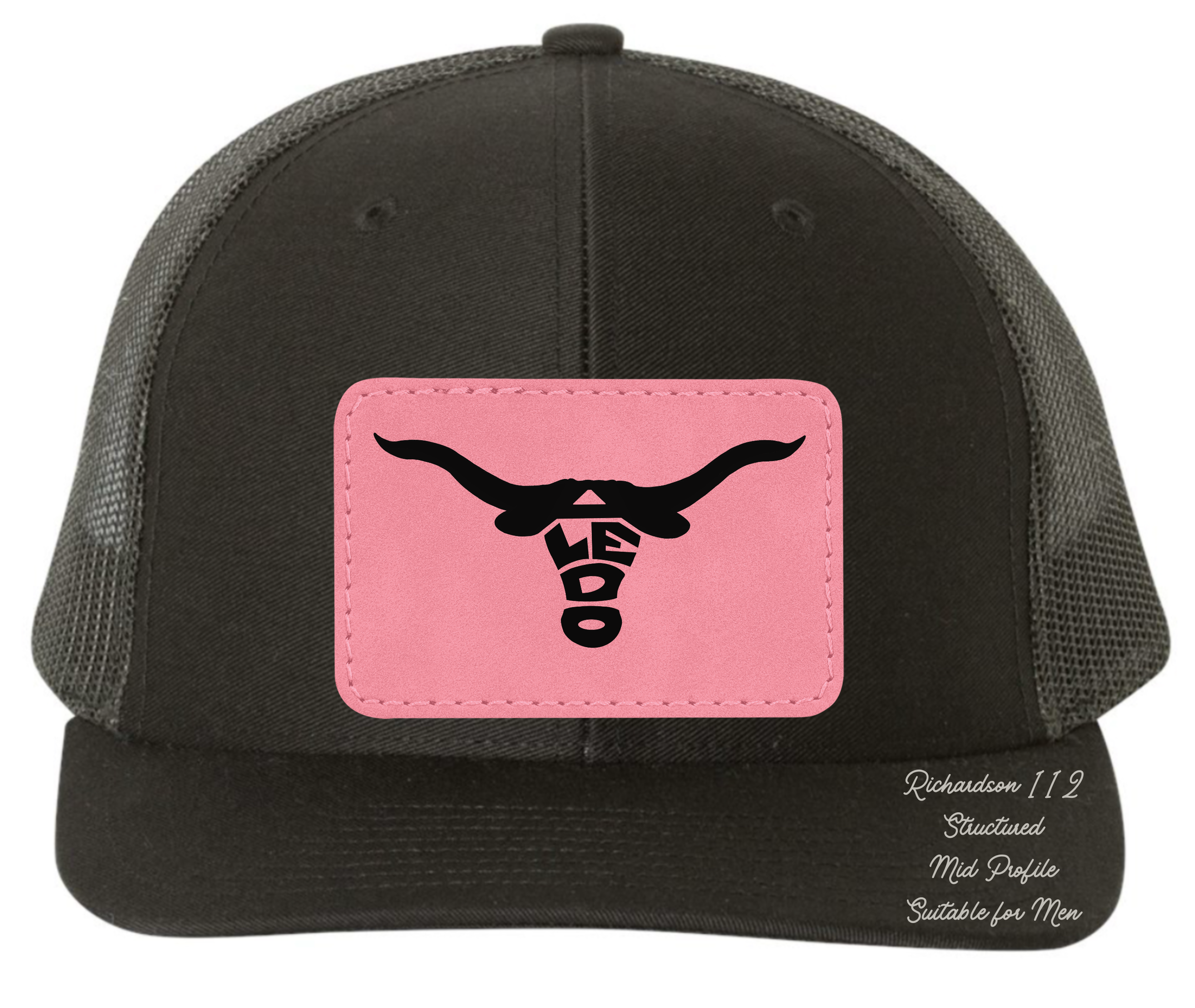 Richardson 112 black hat Aledo Longhorn original design