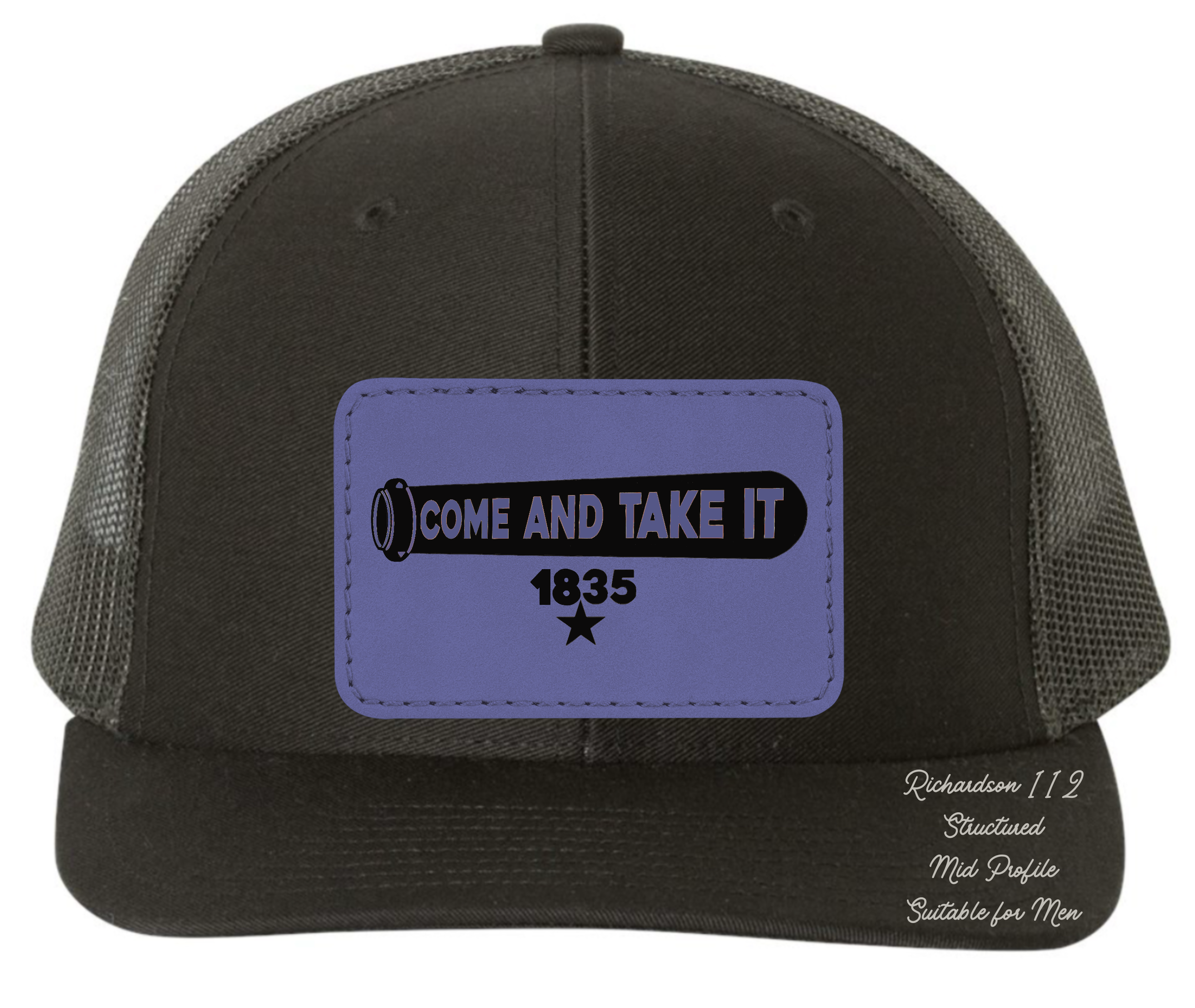 Richardson 112 black hat come and take it original design
