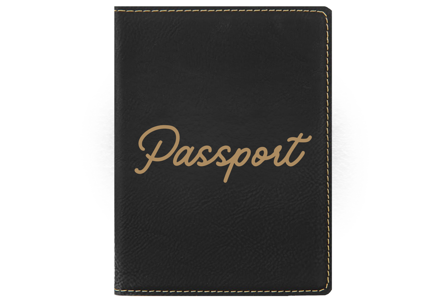 Customizable  Leatherette Passport Holder (9 Colors)