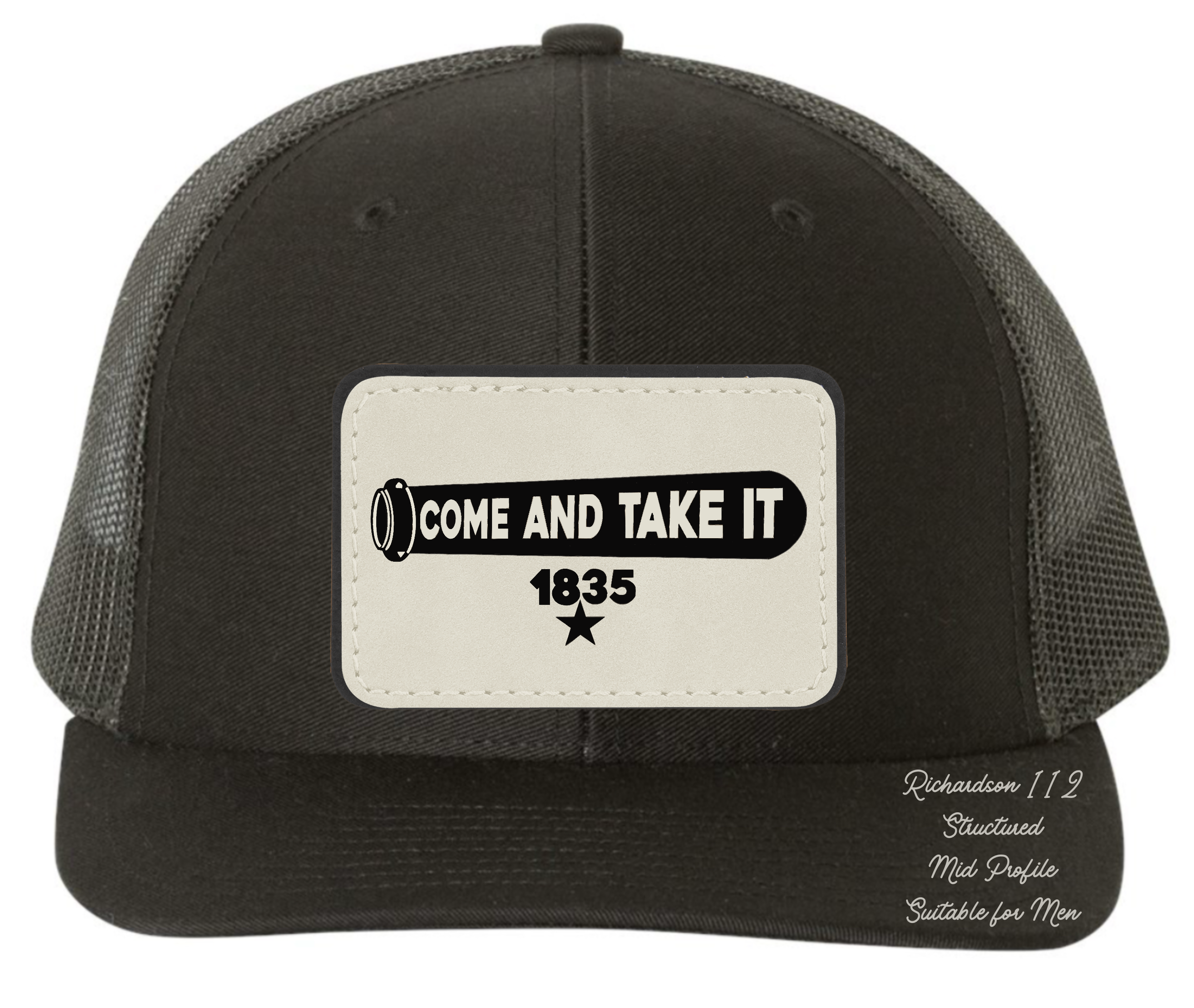 Richardson 112 black hat come and take it original design
