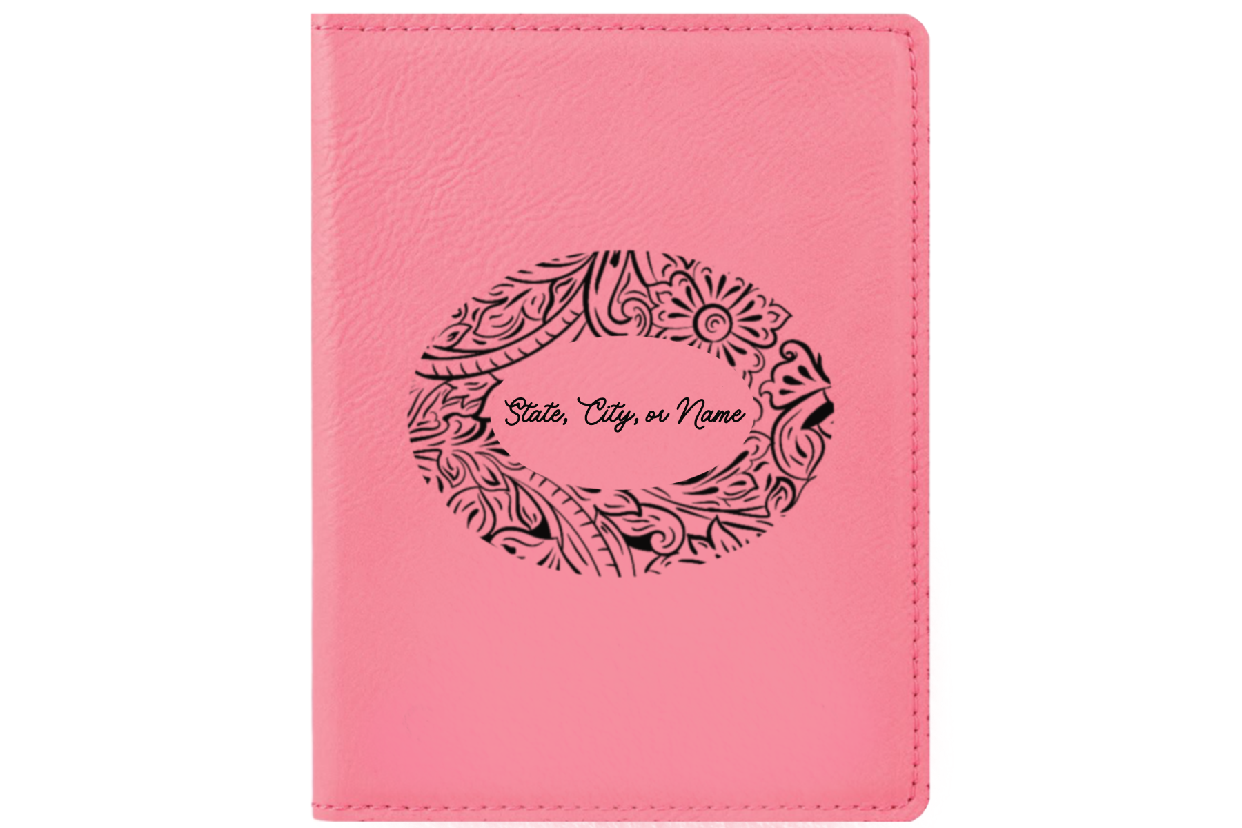 Leatherette passport folder customizable original designs