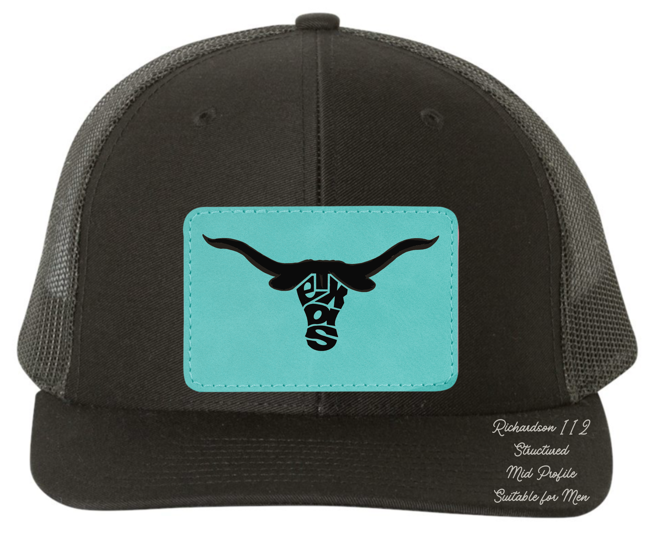 Richardson 112 black hat longhorn Texas original design