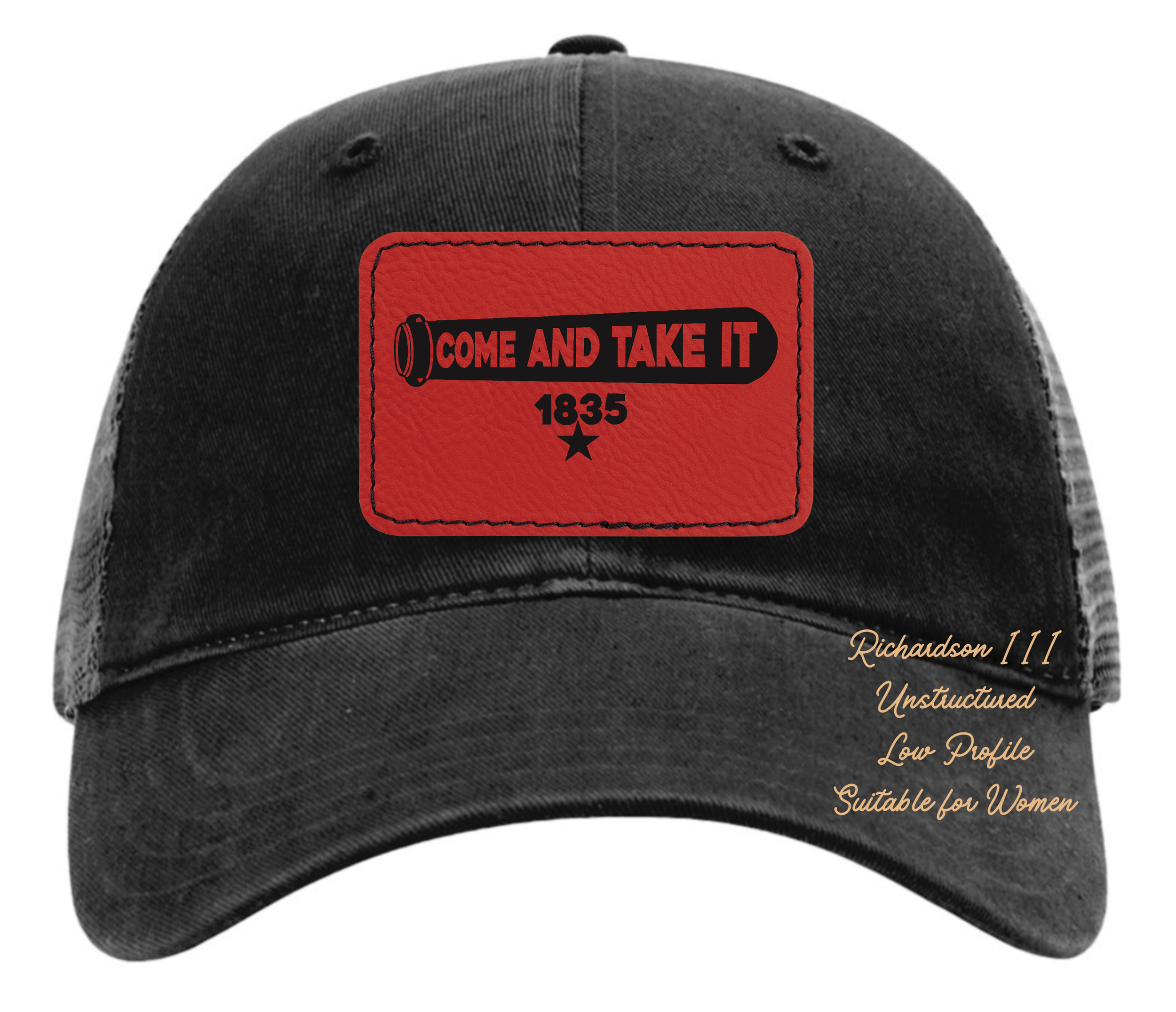 Richardson 111 black hat come and take it original design