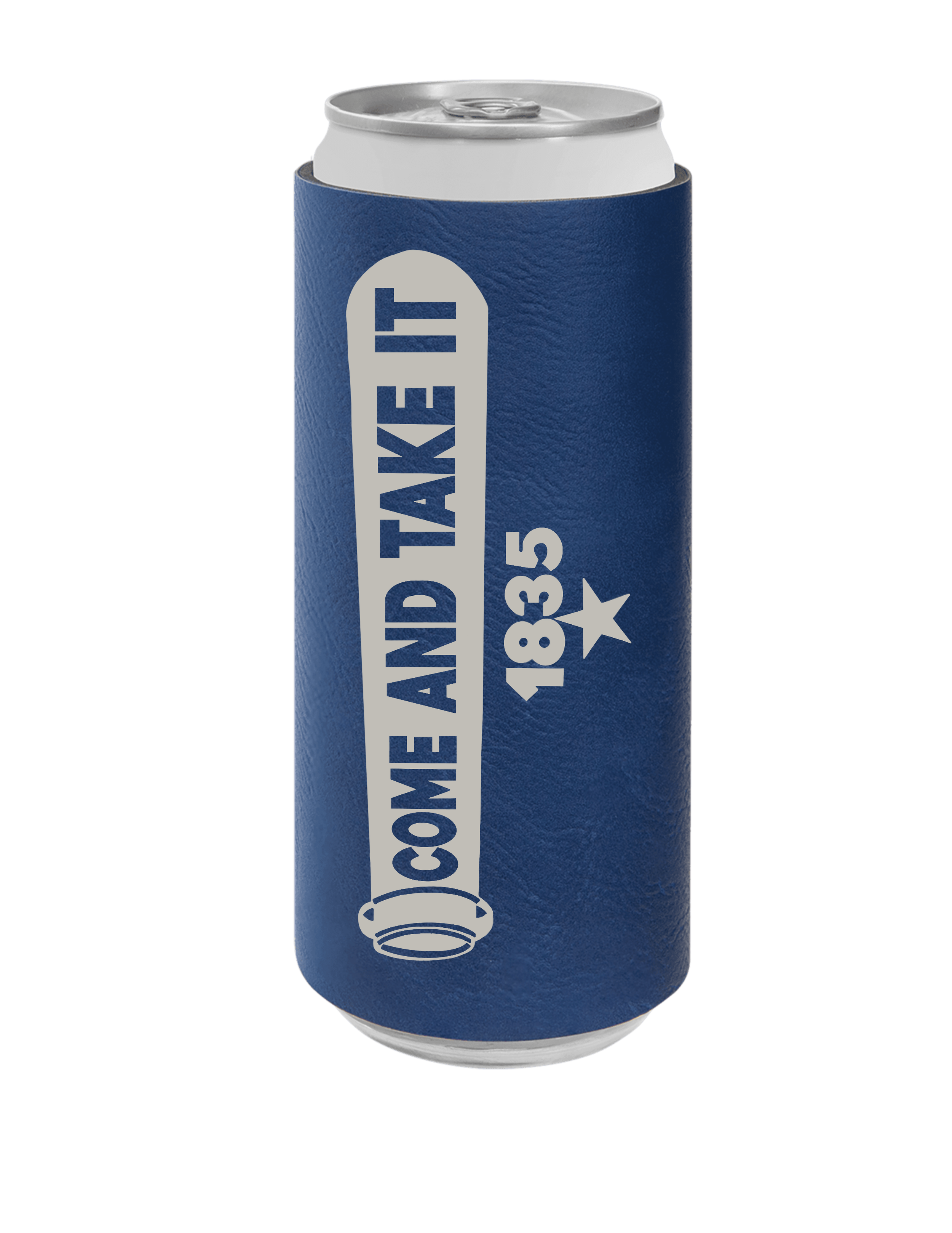 Leatherette Slim Can Holder Customizable Original Designs