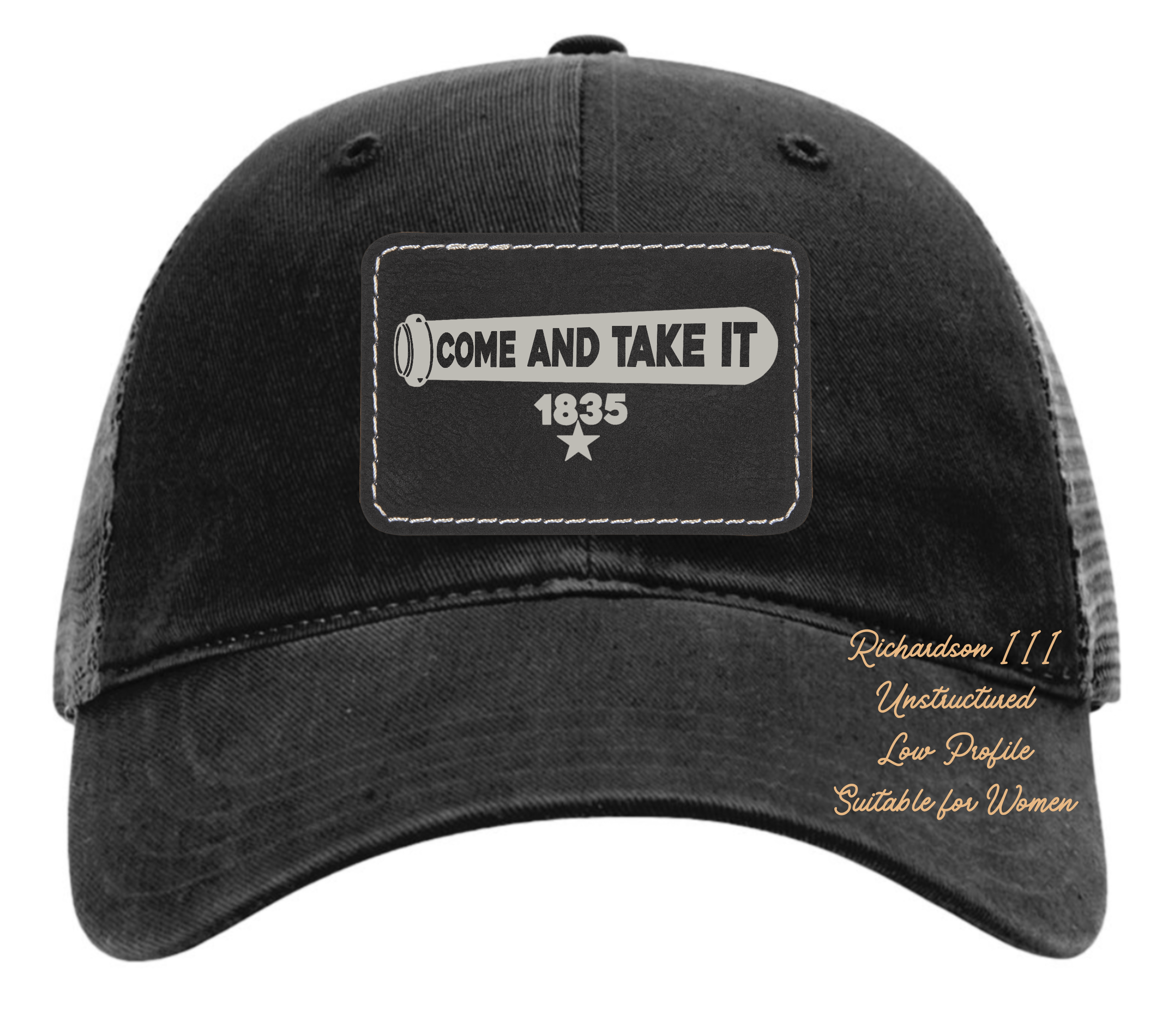 Richardson 111 black hat come and take it original design