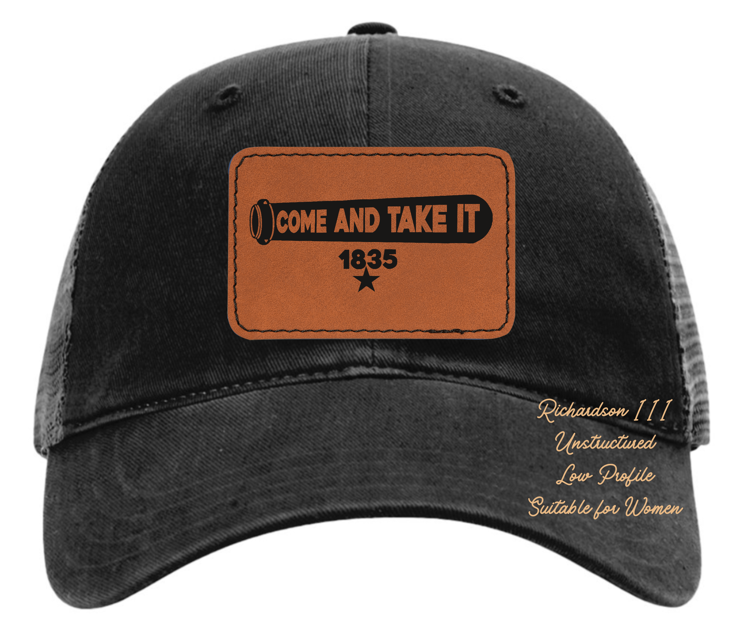 Richardson 111 black hat come and take it original design