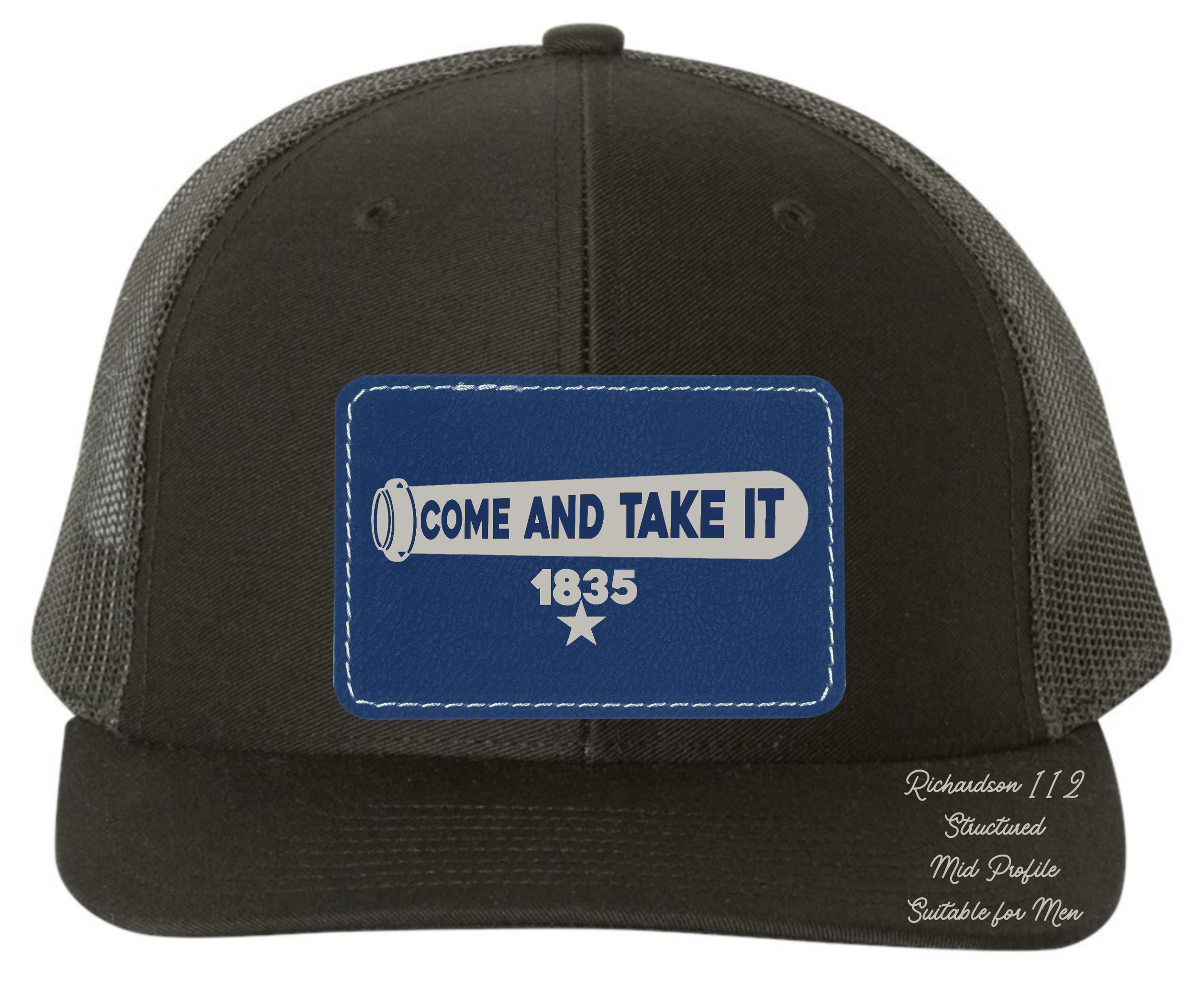 Richardson 112 black hat come and take it original design