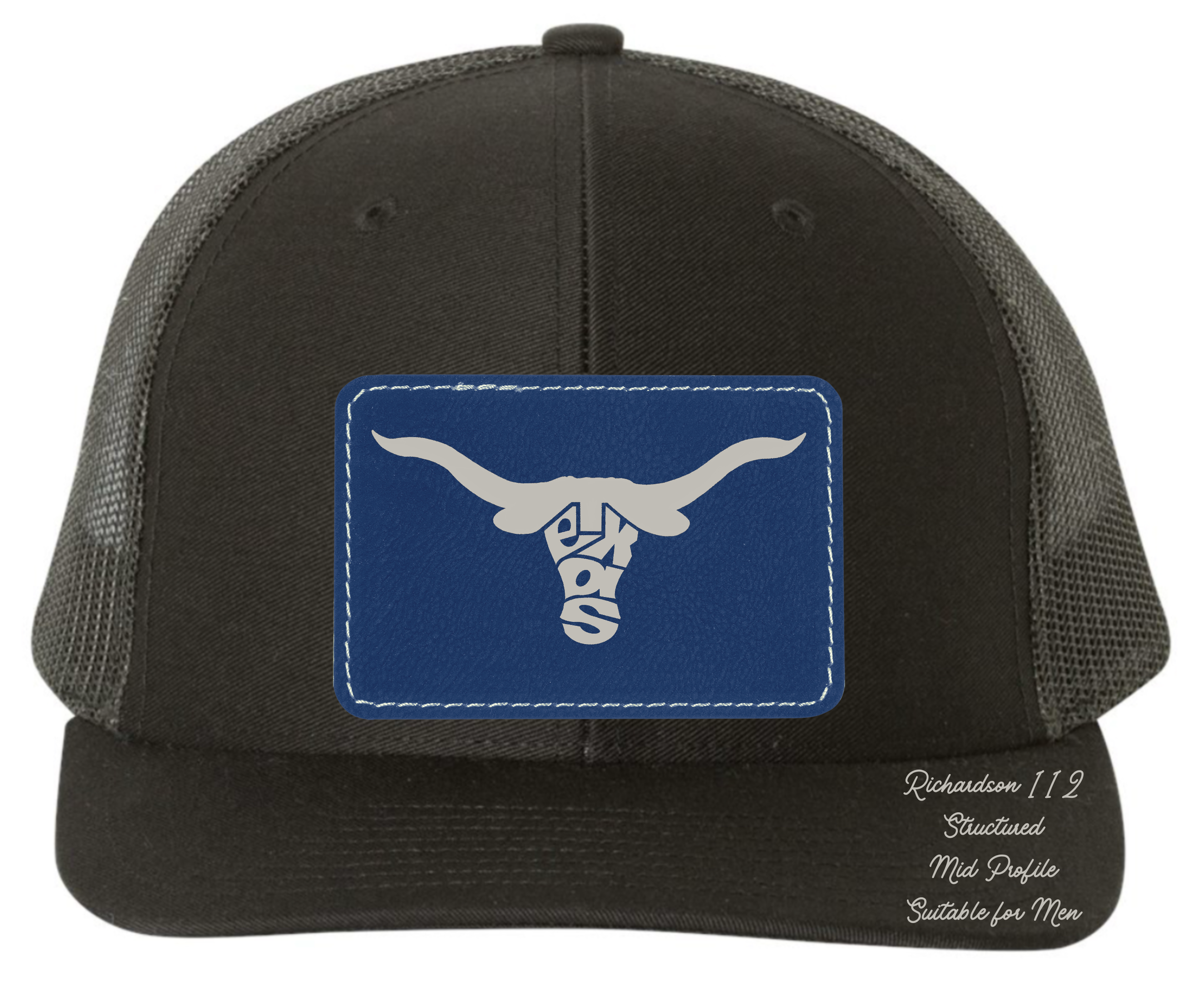 Richardson 112 black hat longhorn Texas original design