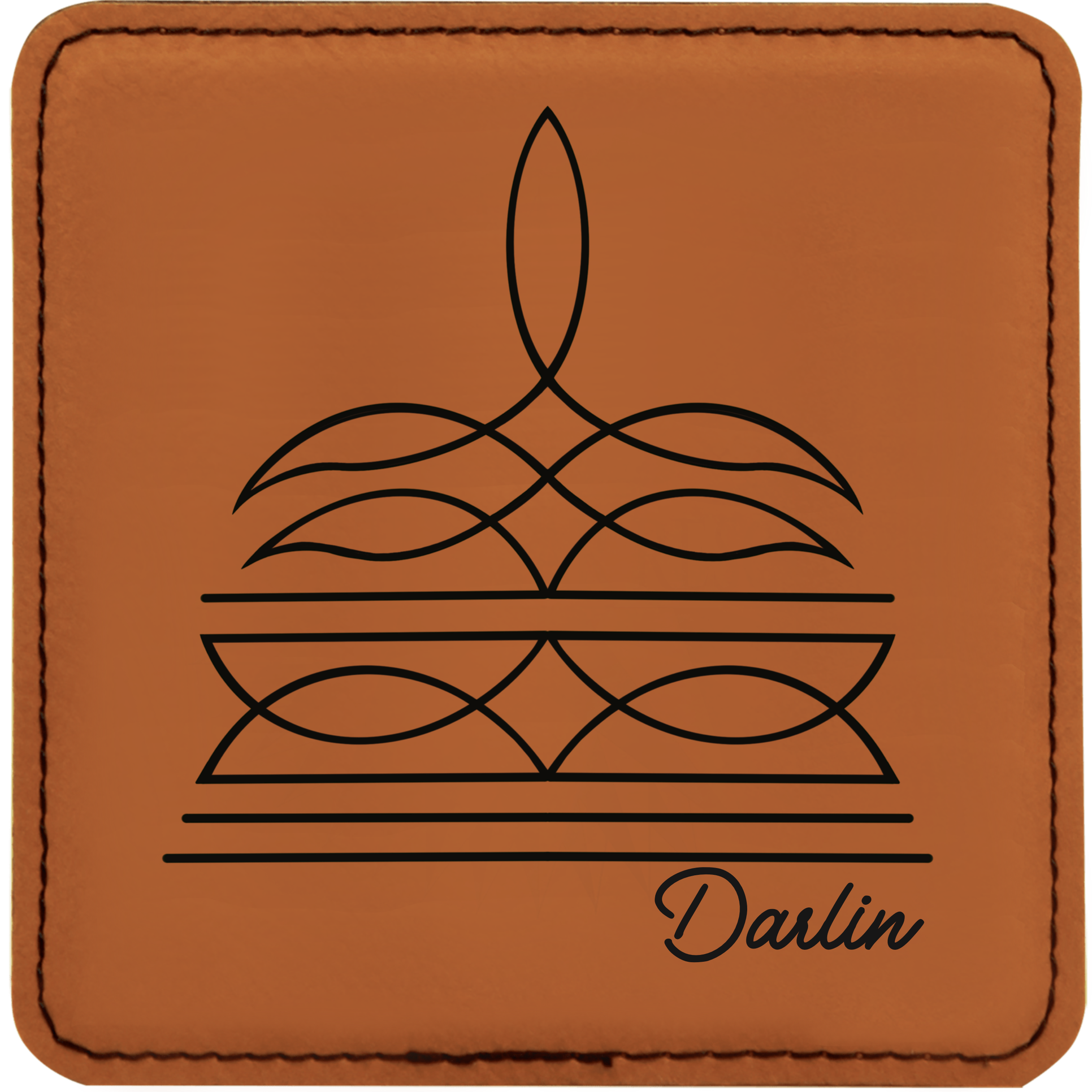 Boot Stitch Darlin Coaster (9 Colors)