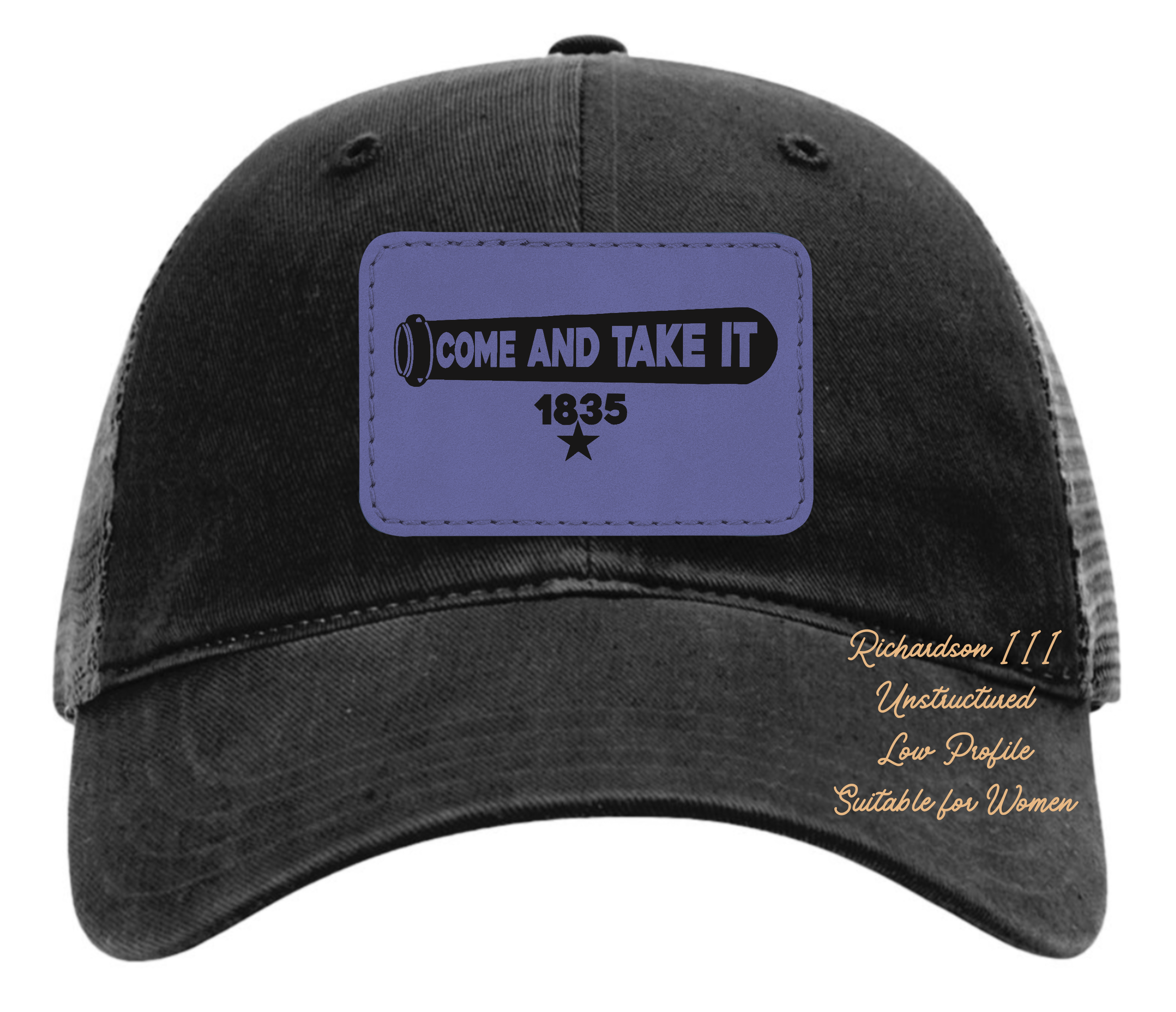 Richardson 111 black hat come and take it original design