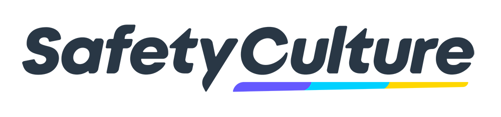 Logo for Safety Culture with the words 'Safety Culture' and a colorful underline.