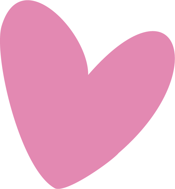A large pink heart shape on a black background.