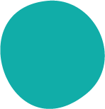Solid teal circle on a plain background.