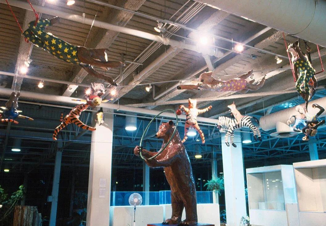 Circus, 1997, papier-mâche, sculptural installation
