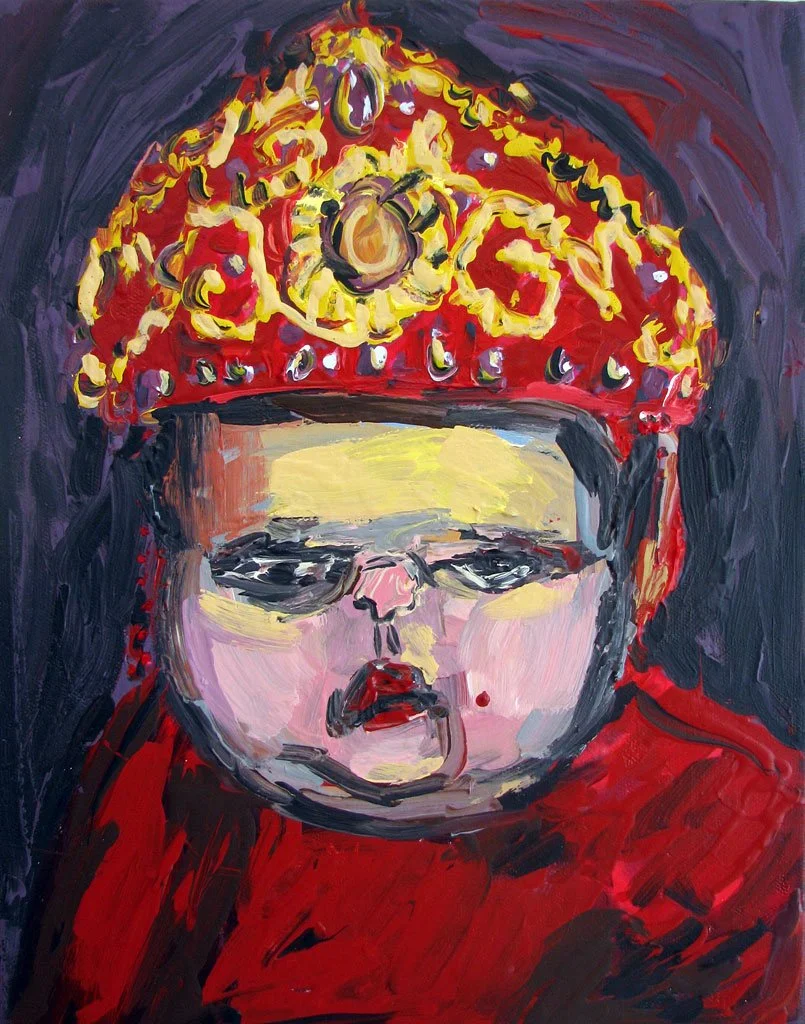 Red Princess, 2014, acrylic on canvas, 14 x 11 in / 35.56 x 27.94 cm