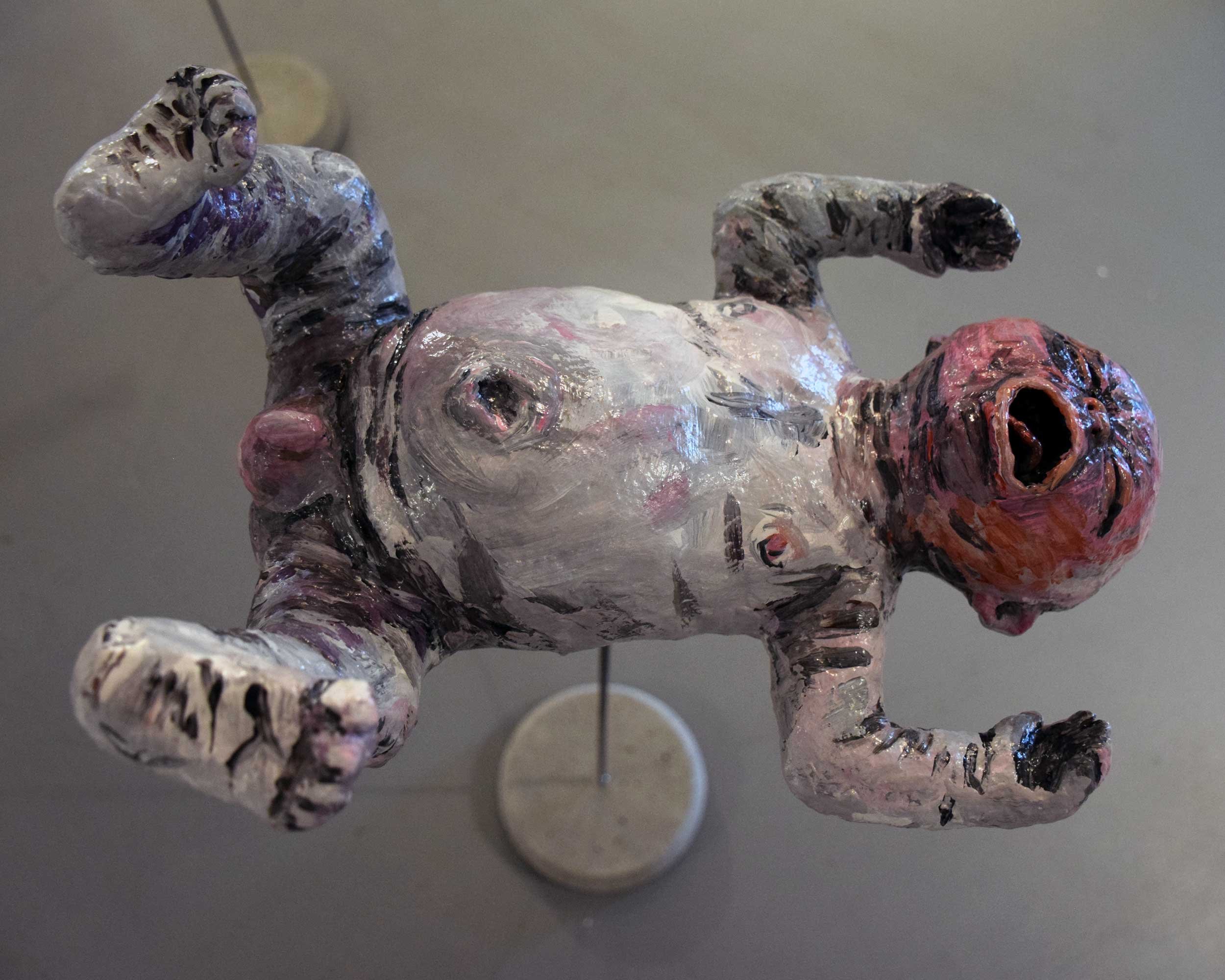 Newborns - Swaddled, 2016, mixed-media, life-size