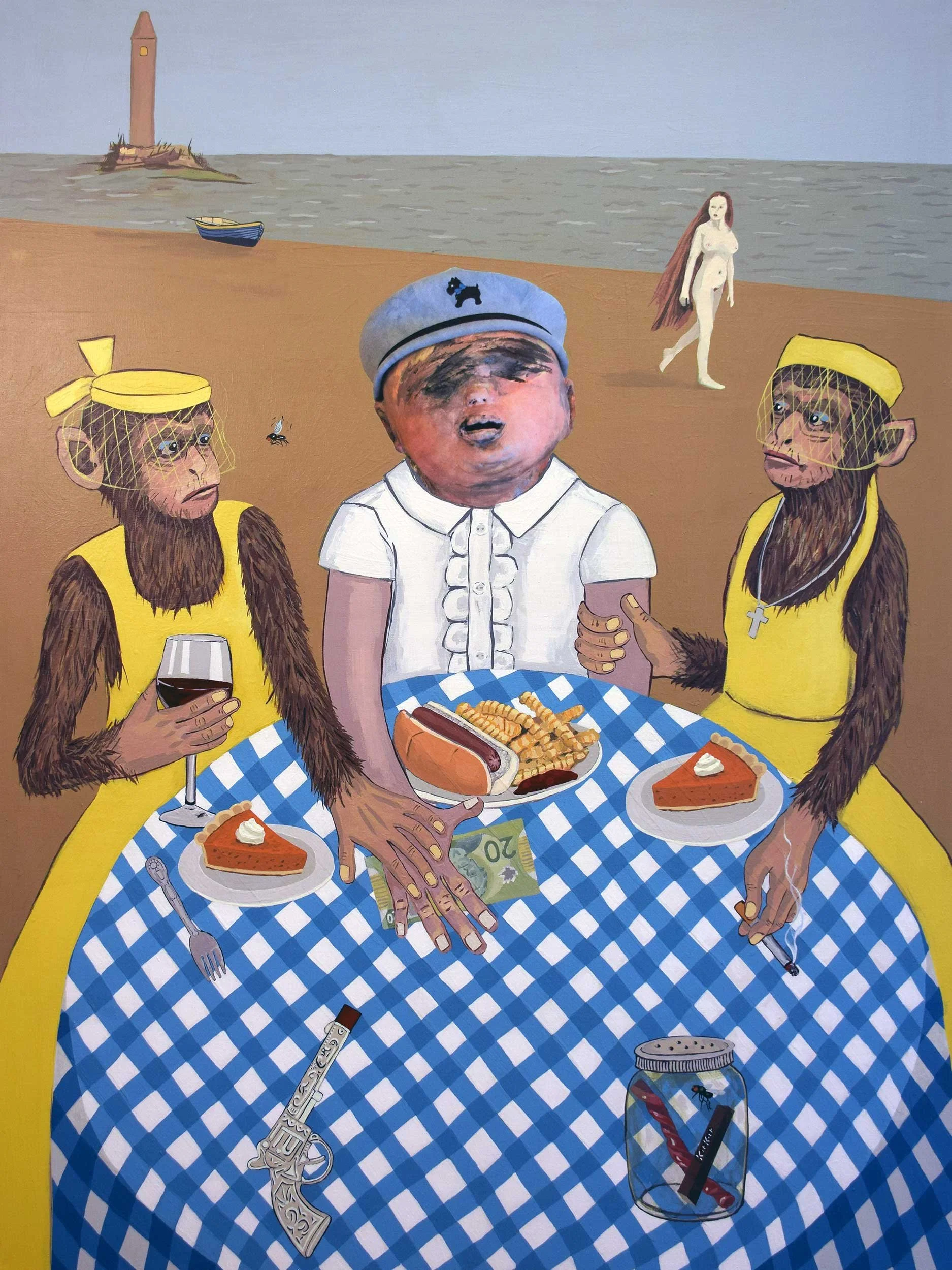 Lovely Boy, 2017, acrylic on canvas, 48 x 36 in / 121.92 x 91.44 cm