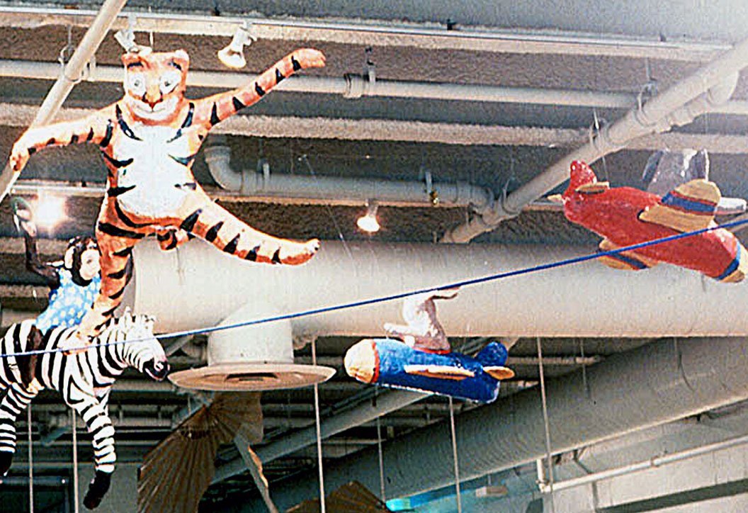 Circus, 1997, papier-mâche, sculptural installation