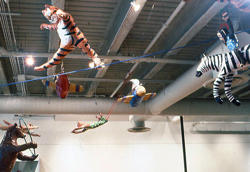 Circus, 1997, papier-mâche, sculptural installation