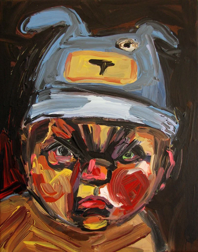 Angry Boy, 2014, acrylic on canvas, 14 x 11 in / 35.56 x 27.94 cm