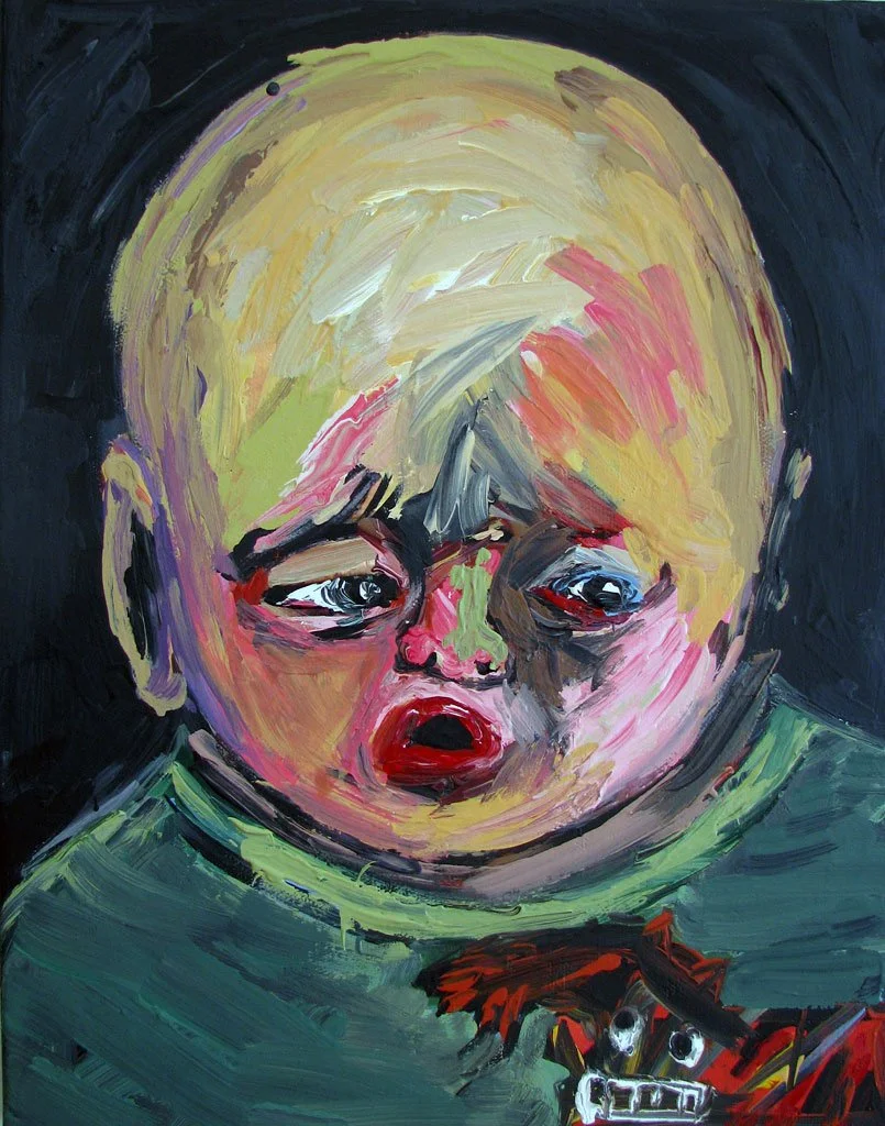 Tiger, 2014, 2014, acrylic on canvas, 14 x 11 in / 35.56 x 27.94 cm