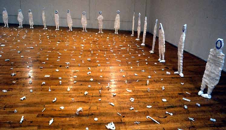 Crowd ll, 1991. mixed-media, sculptural installation